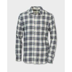 NEW PURNELL men's garrison plaid flannel shirt in blue